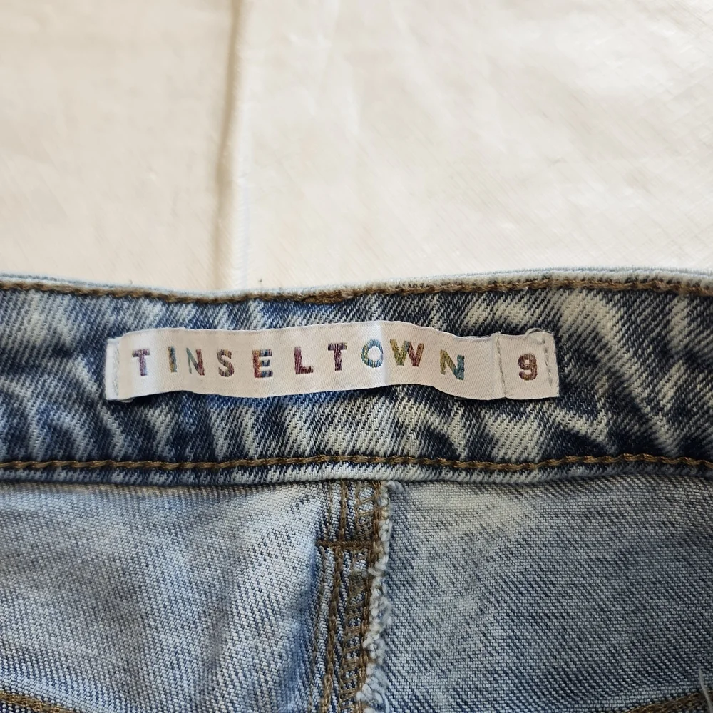 Tinseltown Light Blue Distressed Boyfriend Jeans